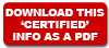 Certified Sweeping Contractor Information